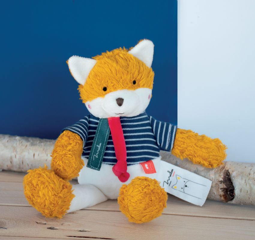  - coton bio made in france - peluche renard 30 cm 